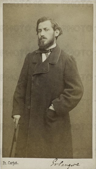 Portrait of the composer Camille Erlanger (1863-1919). Creator: Carjat, Étienne (1828-1906).
