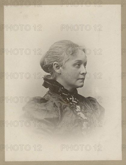 Pianist and composer Agathe Backer Grøndahl (1847-1907). Creator: Szacinski de Ravics, Ludwik (1844-1894).