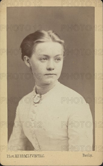 Pianist and composer Agathe Backer Grøndahl (1847-1907). Creator: Photo studio Herrmann Levinthal, Berlin .