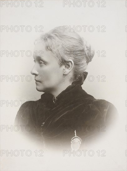 Pianist and composer Agathe Backer Grøndahl (1847-1907). Creator: Szacinski de Ravics, Ludwik (1844-1894).