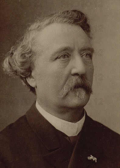 Portrait of the organist and composer Auguste-Ernest Bazille (1828-1891). Creator: Photo studio Nadar.