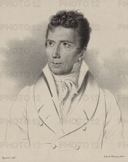 Portrait of the composer Pierre Desvignes (1764-1827), 1830. Creator: Vigneron, Pierre Roch (1789-1872).
