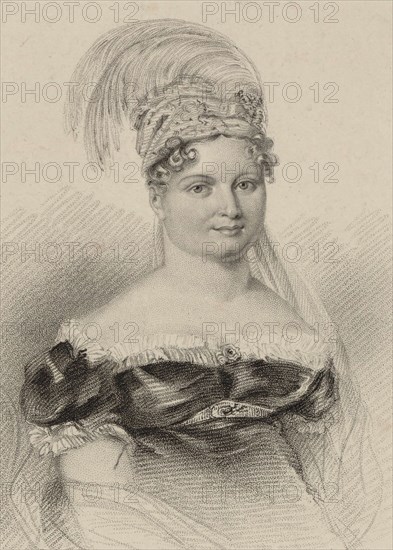Portrait of the singer Joséphine Fodor (1789-1870), 1818. Creator: Thomson, James (1788-1850).