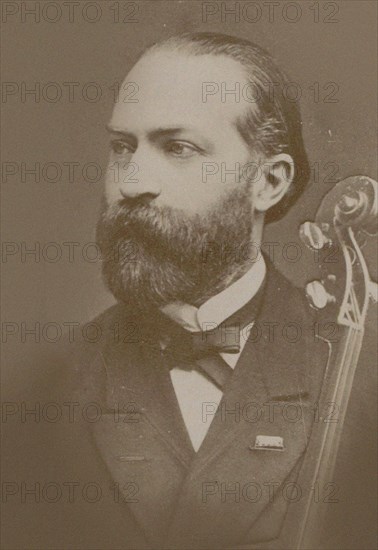 Portrait of the cellist and composer Friedrich Grützmacher (1832-1903, 1880. Creator: Anonymous.