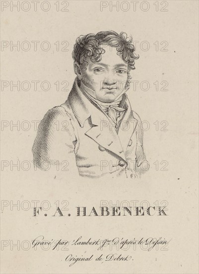 Portrait of the composer François Antoine Habeneck (1781-1849), 1813. Creator: Lambert, Jean Baptiste Ponce (active 1785-1820).