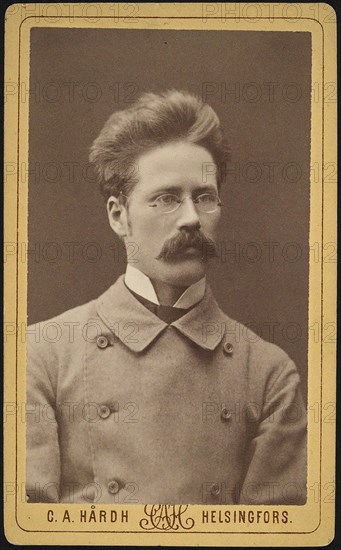 Portrait of the composer Pekka Juhani Hannikainen (1854-1924), 1870s. Creator: Photo studio C. A. Hårdh, Helsingfors  .