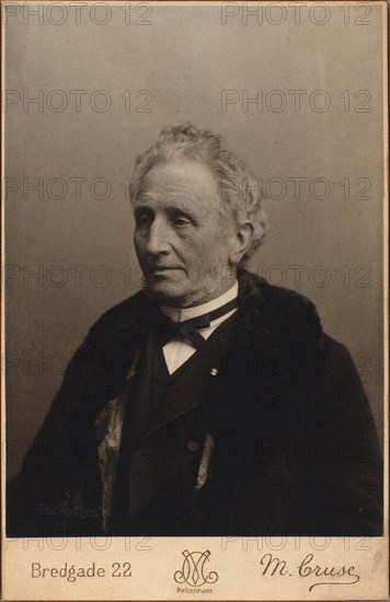 Portrait of the composer Carl Helsted (1818-1904). Creator: Photo studio M. Cruse.