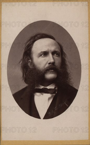 Portrait of the composer and conductor Johann von Herbeck (1831-1877), c. 1870. Creator: Luckhardt, Fritz (1843-1894).