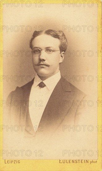Portrait of the writer and composer Karl August Hermann (1851-1909). Creator: Photo studio Eulenstein, Leipzig  .