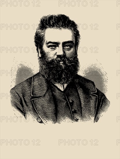 Portrait of the composer Robert von Hornstein (1833-1890), ca 1865. Creator: Kriehuber, Friedrich (1834-1871).