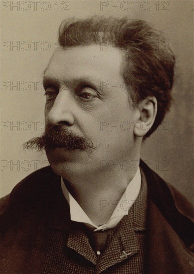Portrait of the Composer Victorin de Joncières (1839-1903). Creator: Photo studio Nadar.