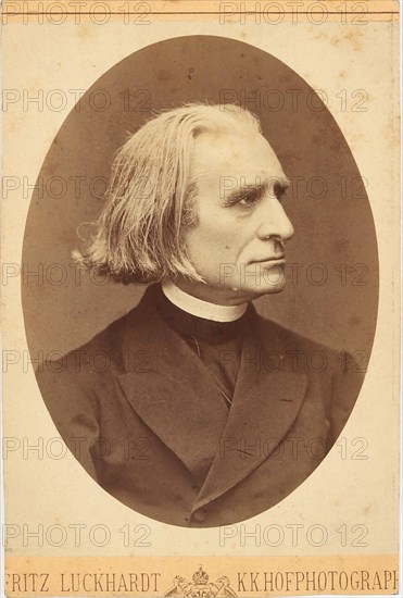 Portrait of the Composer Franz Liszt (1811-1886), 1871. Creator: Luckhardt, Fritz (1843-1894).
