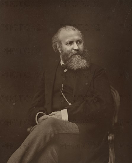 Portrait of the composer Charles Gounod (1818-1893), c. 1880. Creator: Mulnier, Ferdinand (1817-1891).