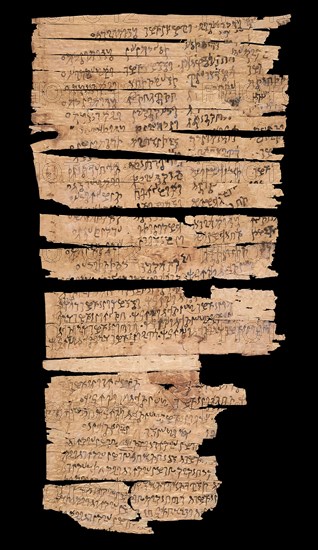 Gandhara Scroll, the oldest known Buddhist texts in the world, 1st century BCE to 3rd century CE. Creator: Historic Object.