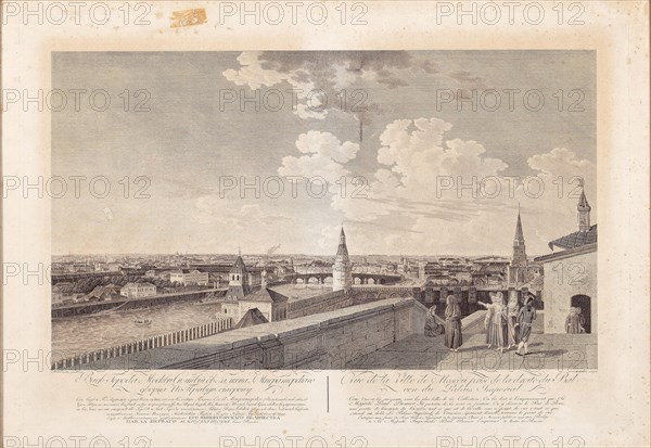 Vue du Kremlin et de ses environs à Moscou, 1799. Creator: Barthe, Gerard, de la (1730-1810).