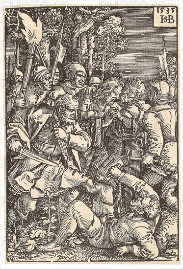 The betrayal of Christ, 1535. Creator: Beham, Hans Sebald (1500-1550).