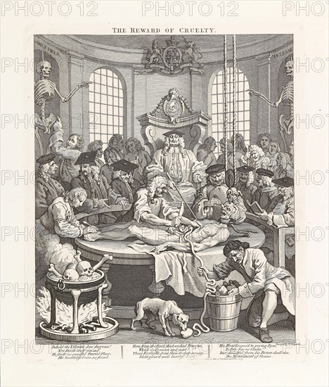 The reward of cruelty. Series "The four stages of cruelty", 1751. Creator: Hogarth, William (1697-1764).