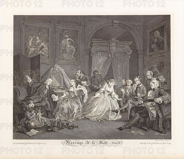 Marriage a la Mode. Plate IV: The Toilette, 1745. Creator: Hogarth, William (1697-1764).