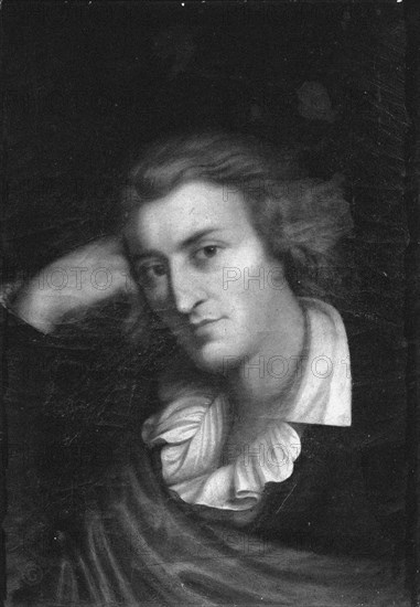 Portrait of the poet Percy Bysshe Shelley (1792-1822), c. 1830-1840. Creator: Phillips, Thomas (1770-1845).