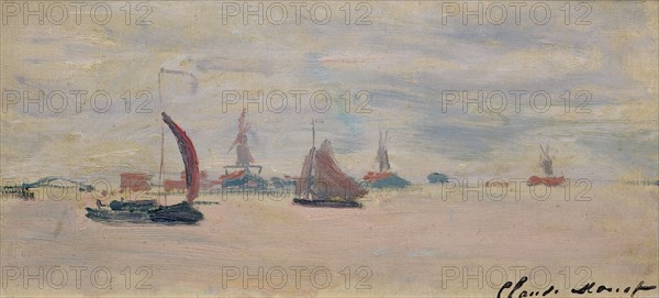 View of the Voorzaan, 1871. Creator: Monet, Claude (1840-1926).