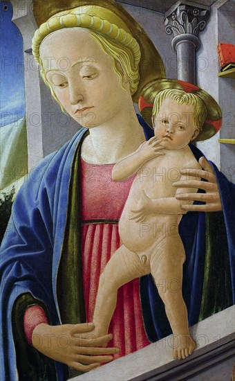 Madonna und Kind, ca 1445. Creator: Fra Carnevale (Bartolomeo di Giovanni Corradini) (c. 1420/25-1484).