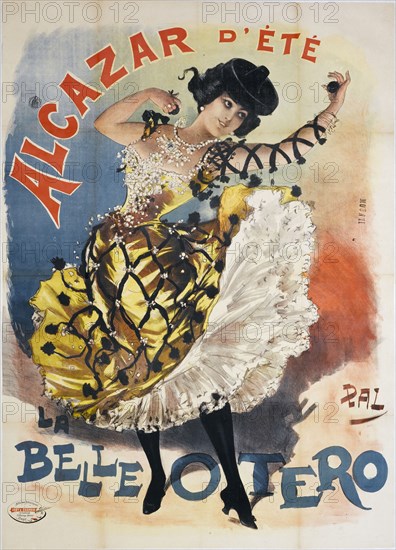 La Belle Otéro, c. 1895. Creator: Pal (Jean de Paléologue) (1855-1942).