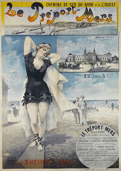 Le Tréport-Mers. Chemins de fer du Nord et de l'Ouest, 1897. Creator: Gray (Boulanger), Henri (1858-1924).