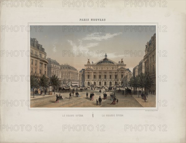 Le grand Opéra. Creator: Fichot, Michel Charles (1817-1903).