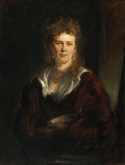 Portrait of Countess Elisabeth zu Sayn-Wittgenstein-Sayn (1845-1883), 1872. Creator: Lenbach, Franz, von (1836-1904).