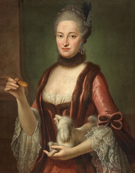 Maria Kunigunde of Saxony (1740-1826), Princess-Abbess of Essen and Thorn..., ca 1770. Creator: Desmarées, George (1697-1776).