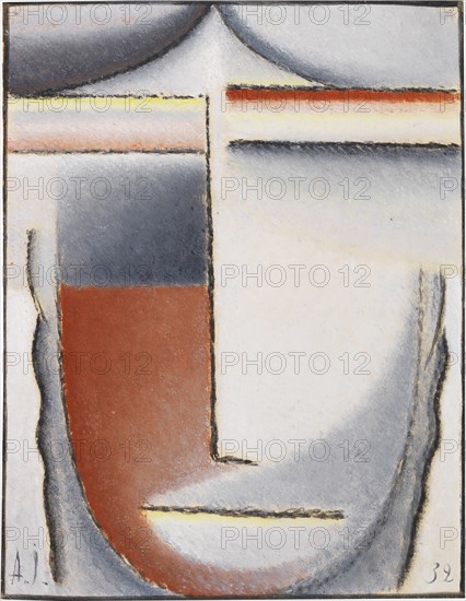 Winter mood (Abstract head), 1932. Creator: Javlensky, Alexei, von (1864-1941).