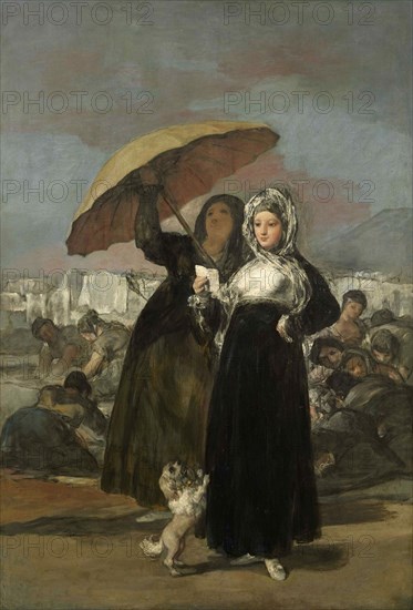 Young Women with a Letter, ca 1813-1820. Creator: Goya, Francisco, de (1746-1828).