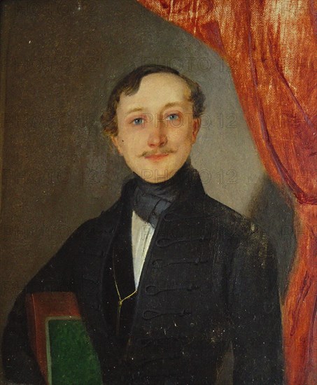 Portrait of the composer Béla Kéler (1820-1882), c. 1840. Creator: Anonymous.