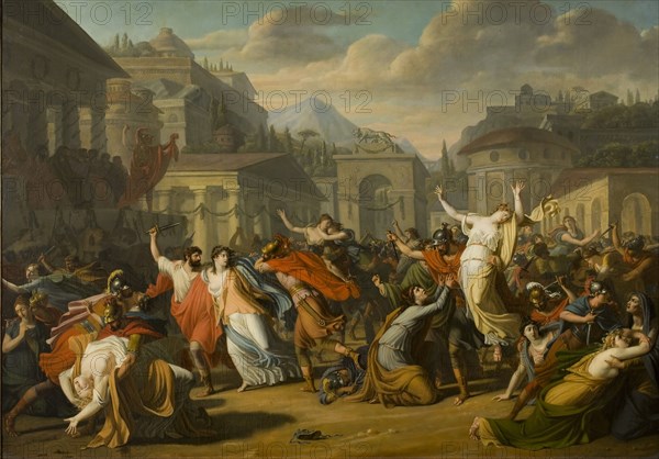 The Rape of the Sabine Women. Creator: Courteille, Nicolas, de (1768-after 1830).