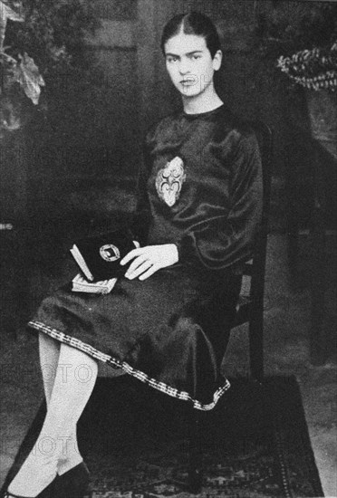 Frida Kahlo as a student, 1926. Creator: Kahlo, Guillermo (1871-1941).