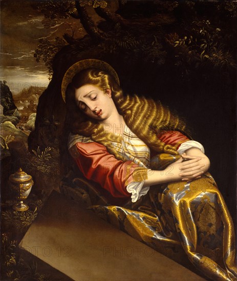 Saint Mary Magdalene at the Tomb, c. 1550-1600. Creator: Anonymous.
