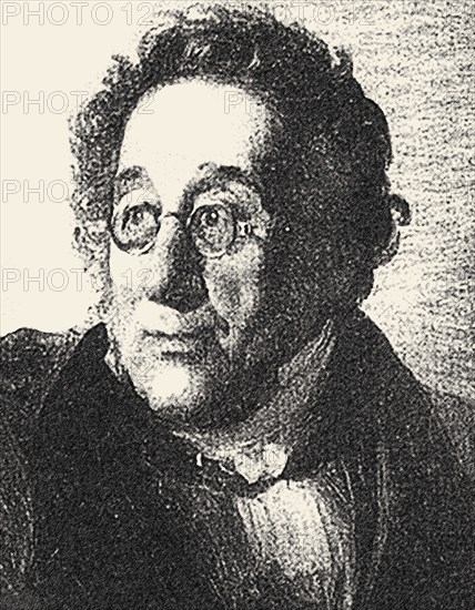 Portrait of the composer Johann Friedrich La Trobe (1769-1845), First half of the 19th cent. Creator: Anonymous.