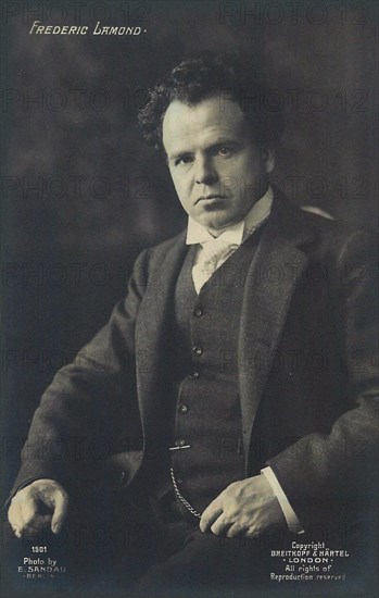 Portrait of the pianist and composer Frederic Lamond (1868-1948). Creator: Sandau, Ernst (1880-1918).