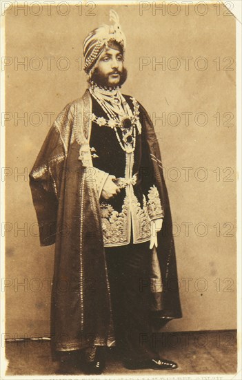 Portrait of Maharaja Duleep Singh (1838-1893), c. 1861. Creator: Anonymous.