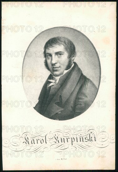 Portrait of the violinist and composer Karol Kurpinski (1785-1857), ca 1820. Creator: Anonymous.