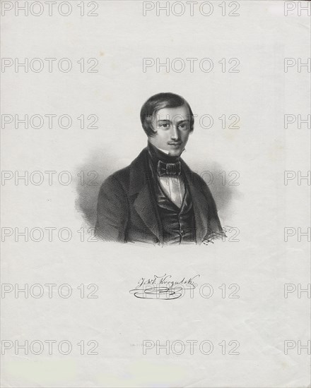 Portrait of the pianist, conductor and composer Jozef Wladyslaw Krogulski (1815-1842). Creator: Anonymous.