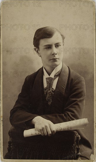 Portrait of the pianist and composer Josef Casimir Hofmann (1876-1957), ca 1896. Creator: Photo studio V. Vysotsky, Kiev .