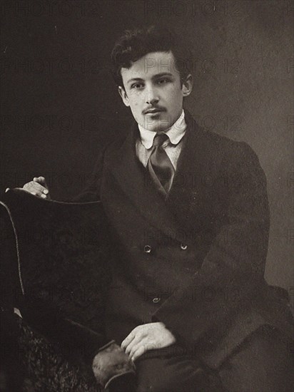 Portrait of the composer Joel (Yuliy Dmitrievich) Engel (1868-1927). Creator: Anonymous.