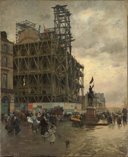 Place des Pyramides, 1875. Creator: De Nittis, Giuseppe (1846-1884).