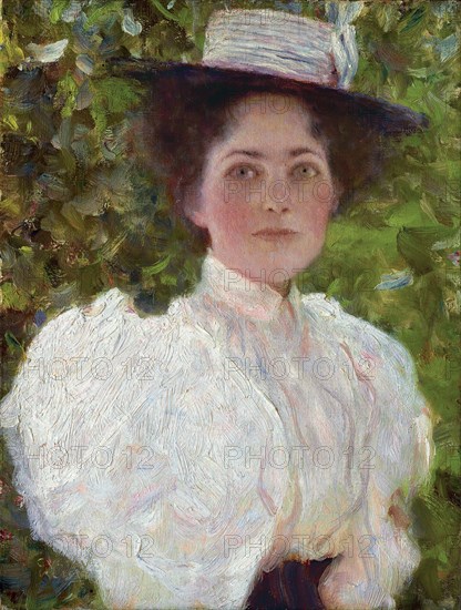 Girl in the Foliage, c. 1898. Creator: Klimt, Gustav (1862-1918).