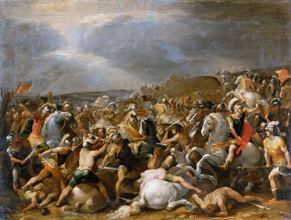 Battle of Tullus Hostilius against the Forces of Veii, ca. 1597. Creator: Cesari, Giuseppe (1568-1640).