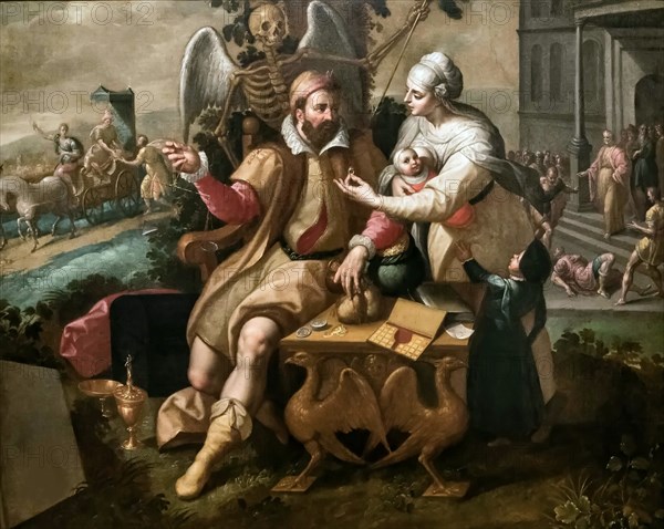 The Seven Deadly Sins: Greed, c. 1570. Creator: Backer, Jacob, de (1540/45-ca. 1600).
