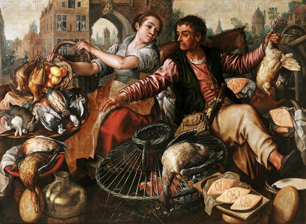 The Game Vendor, ca 1568. Creator: Beuckelaer, Joachim (ca. 1533-1574).