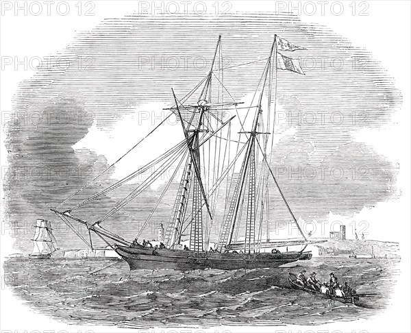 The "Azorian", Orange Schooner, 1850. Creator: Unknown.