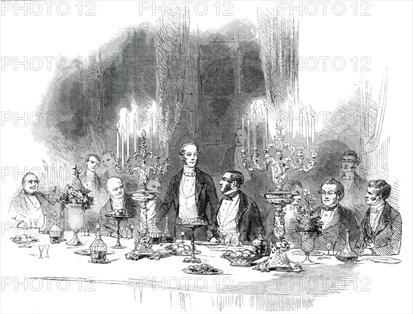 Grand Banquet to Viscount Palmerston by the Reform Club, 1850. Creator: Unknown.